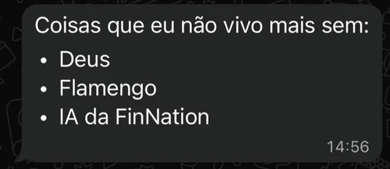 Depoimento espontâneo sobre a IA da FinNation